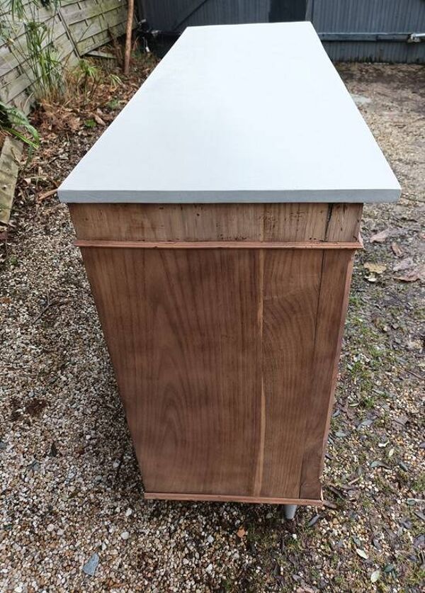 Meuble buffet bois massif portes vitrées vaisselier Aéro-gommé dpc 1223100