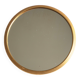 Round centerpiece tray in gold metal and mirror, 1950s