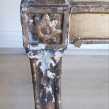 Parefeu écran de cheminée époque Napoléon III en bois doré  - XIXe ( H 108 cm)