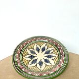 Vintage Safi ceramic cutting dish in Morocco