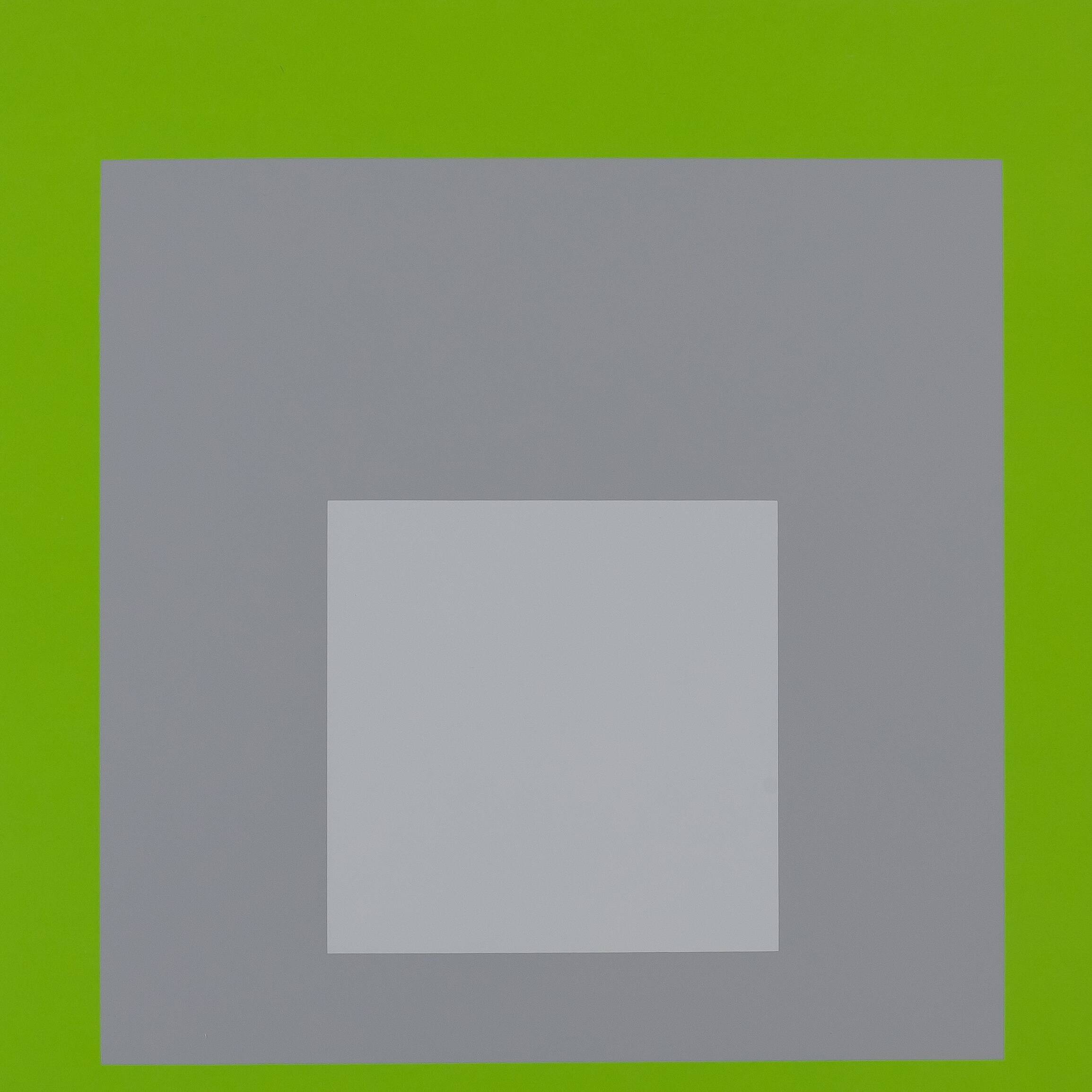 Josef ALBERS: Homage to the Square, White Marker - Colour Screen Print