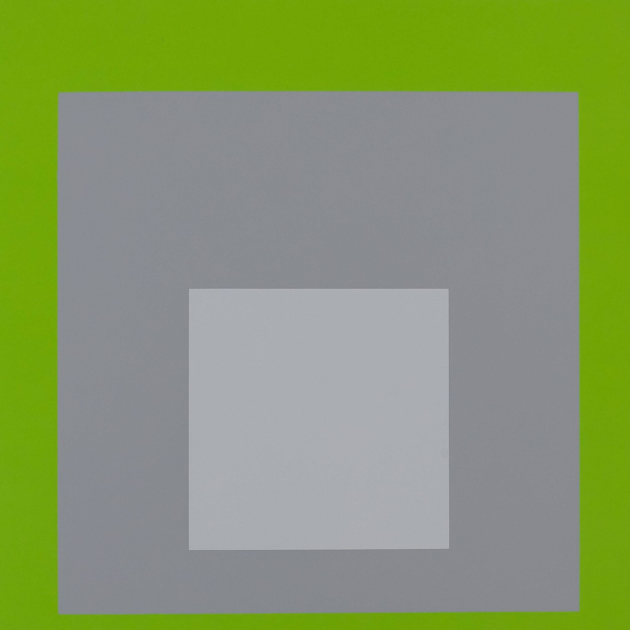 Josef ALBERS: Homage to the Square, White Marker - Colour Screen Print