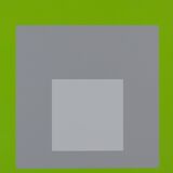 Josef ALBERS: Homage to the Square, White Marker - Colour Screen Print