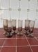 6 bubble glass champagne flutes from Biot – Smoky grey