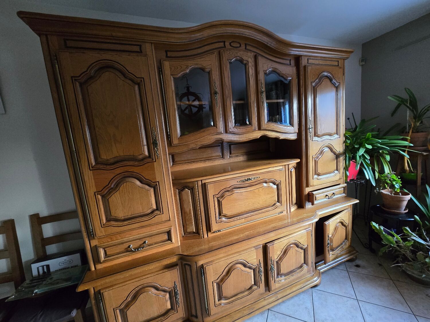 Light oak dining room sideboard