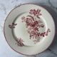Set of 5 flat ironstone plates Sarreguemines Digoin