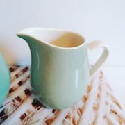 Pot à lait et sucrier vert amande vintage Villeroy et Boch