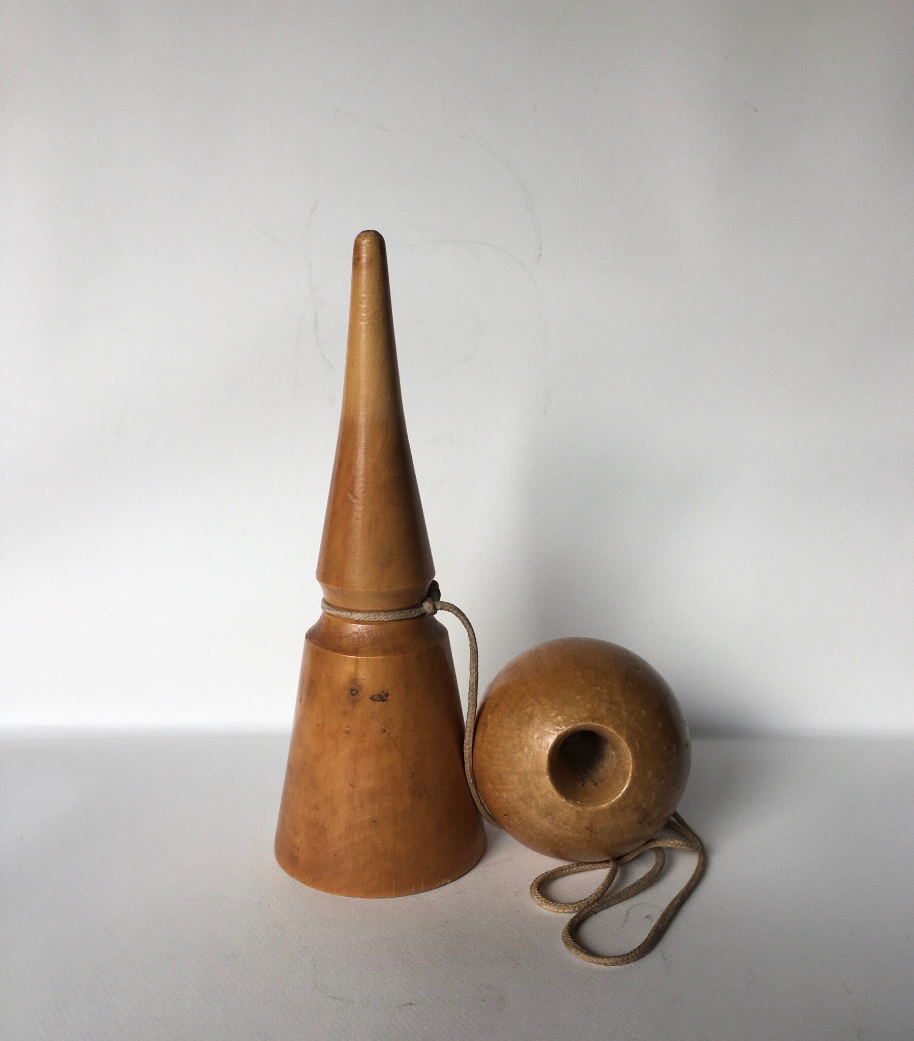 Wooden bilboquet