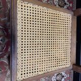 Set of 6 Art Deco chairs in oak and cane - caned