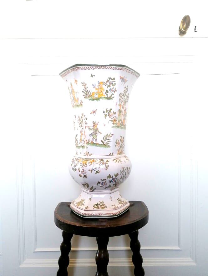 Vase Lallier in Moustiers 39cm
