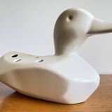 80s ceramic duck flower vase