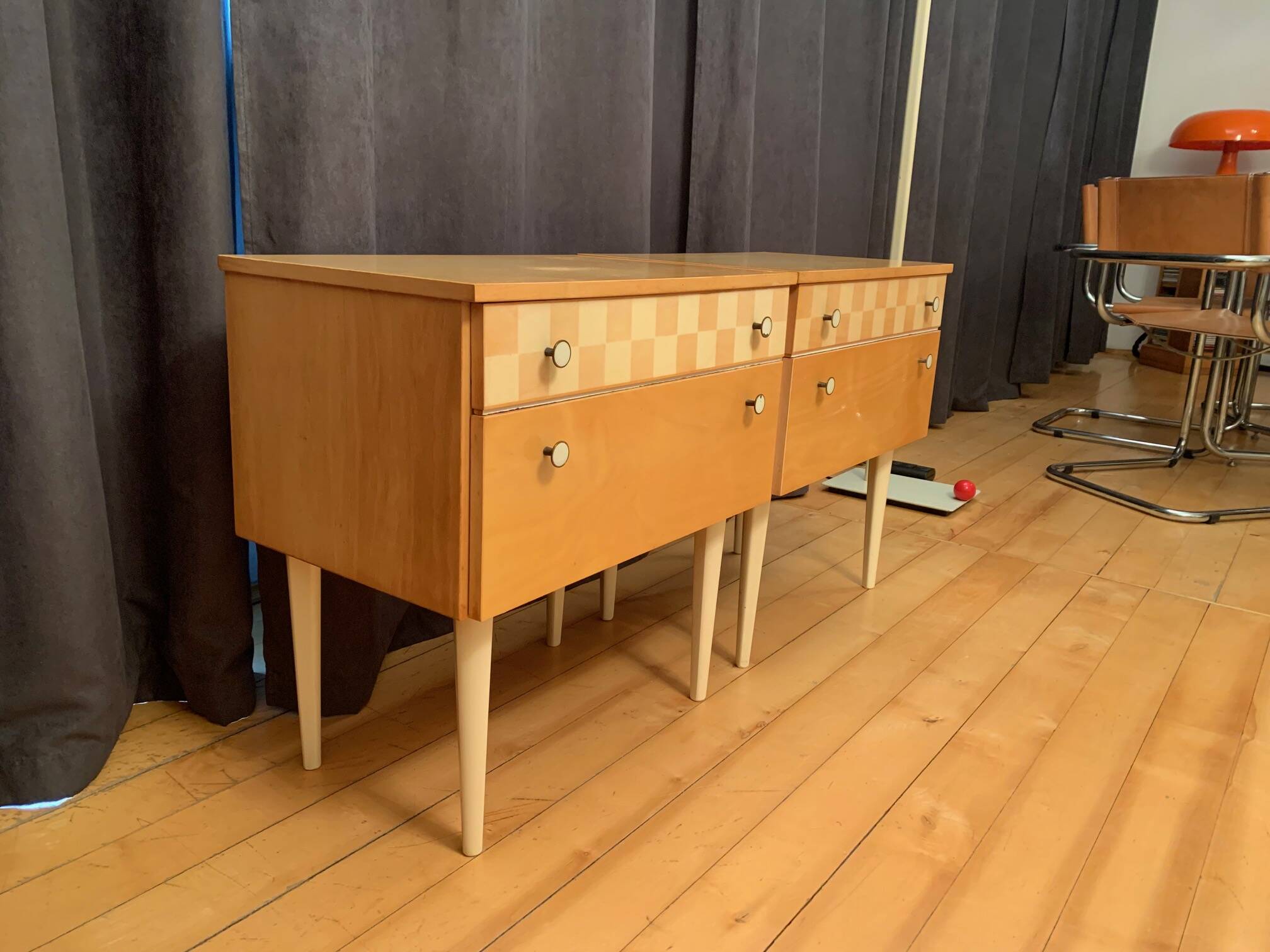 Pair of bedside tables, 1960s