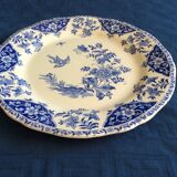 Gien greenware dish by Delft motif