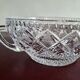 Large crystal bowl with 2 handles, diameter 23 cm, height 9.6 cm