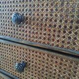 Rattan chest of drawers and canning