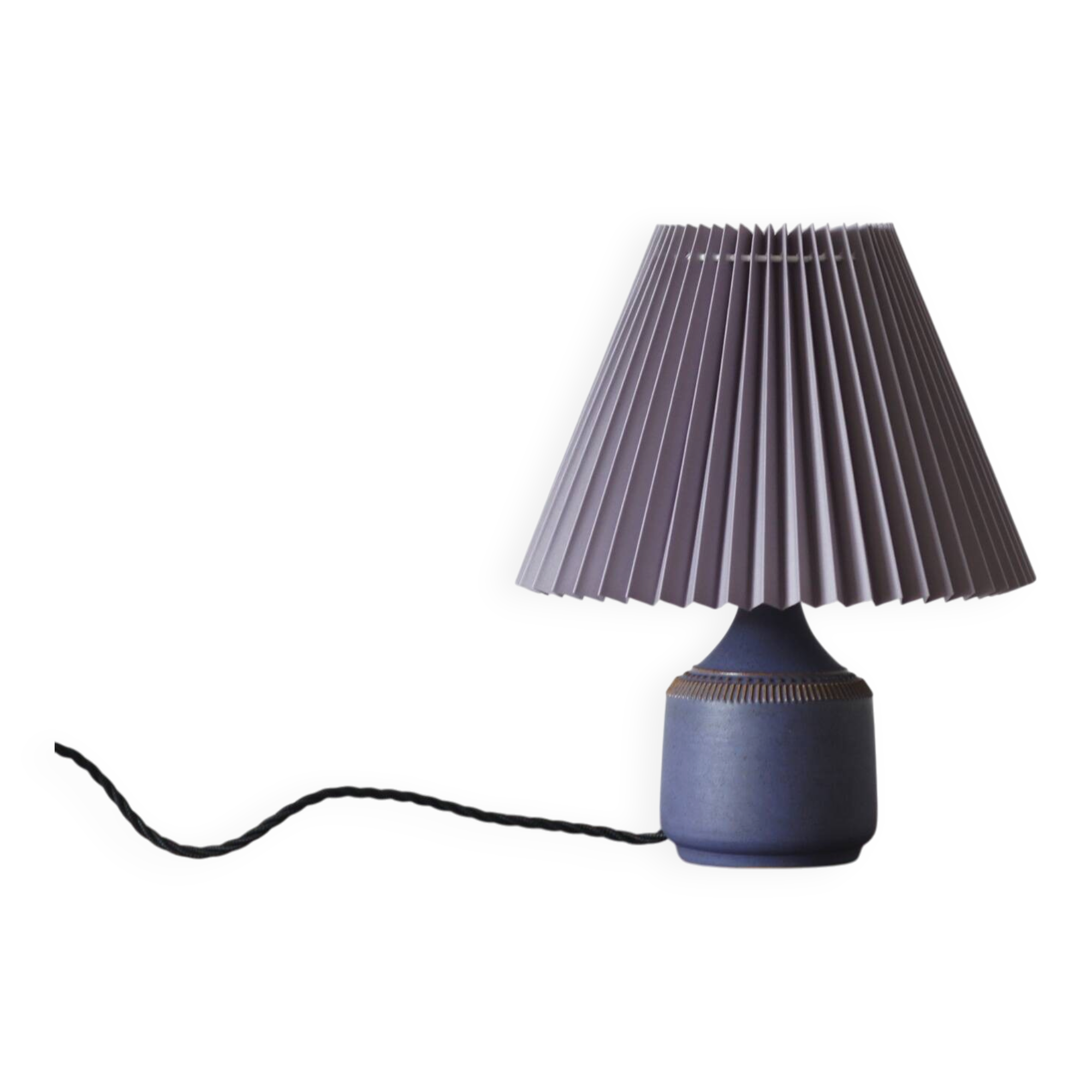 Lampe de table en grès de Klase Höganäs, Suède, années 1960.