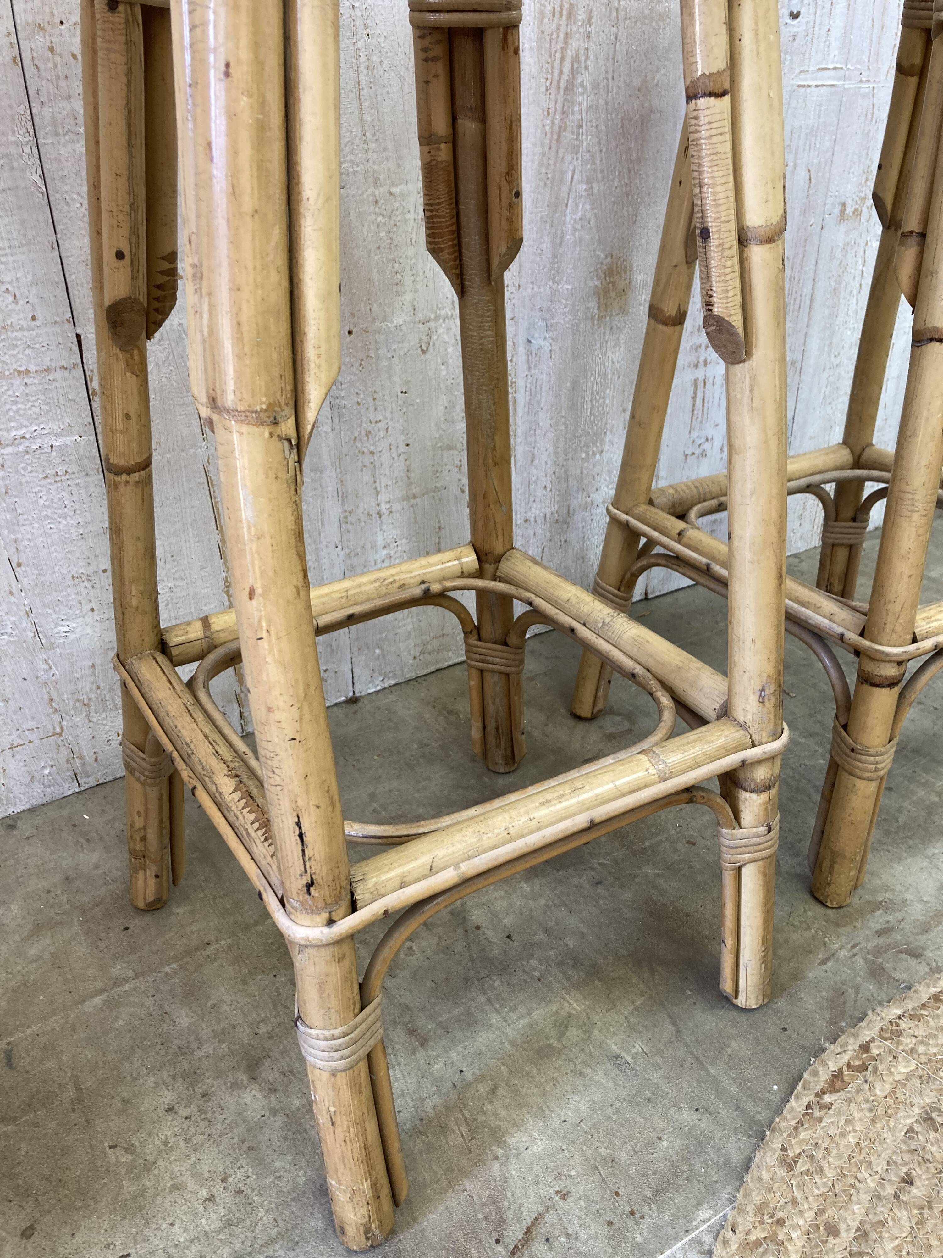 Pair of Louis Sognot stools