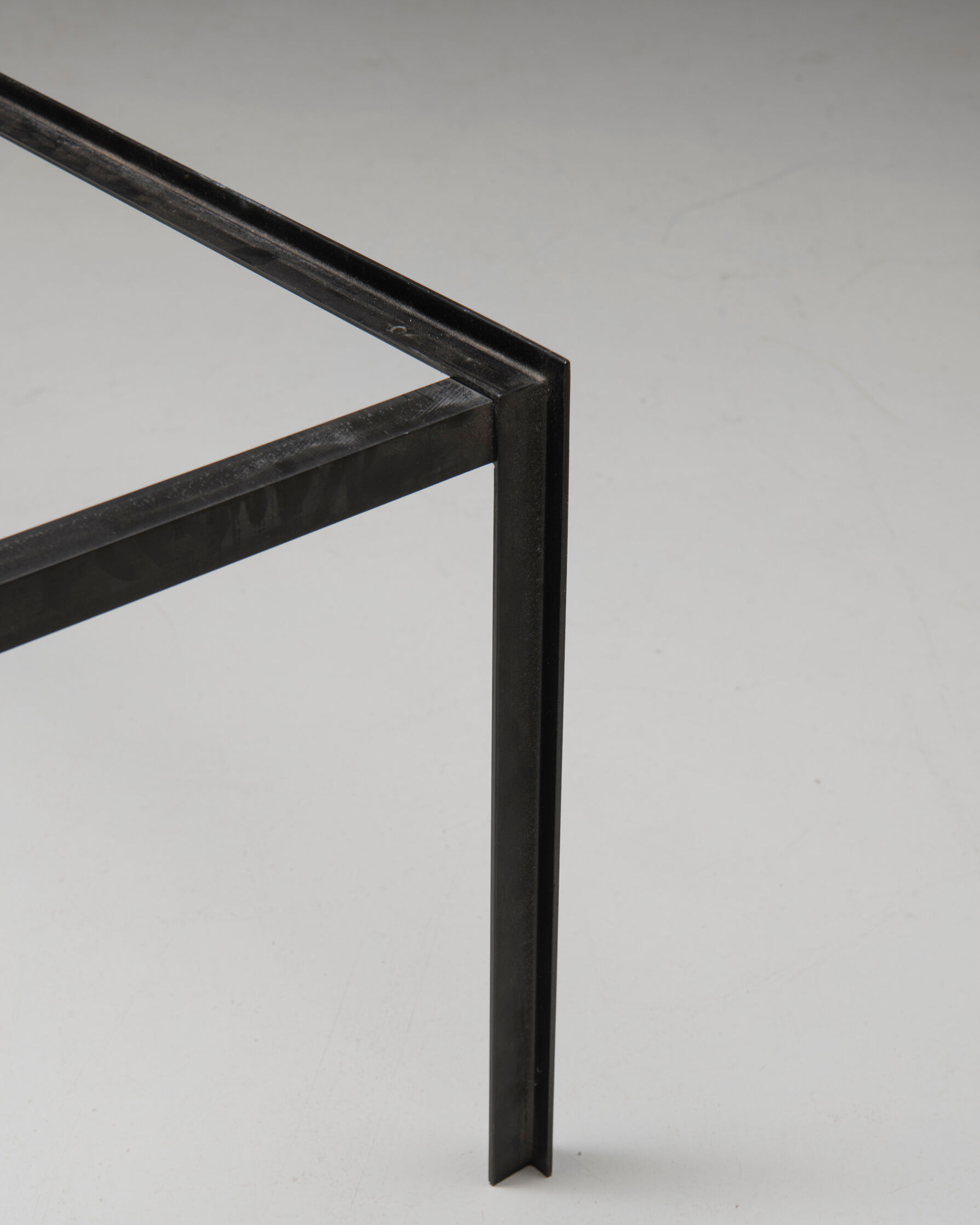 'T-angle' Low table in teak, designed by Florence Knoll for Knoll Int., 1950's