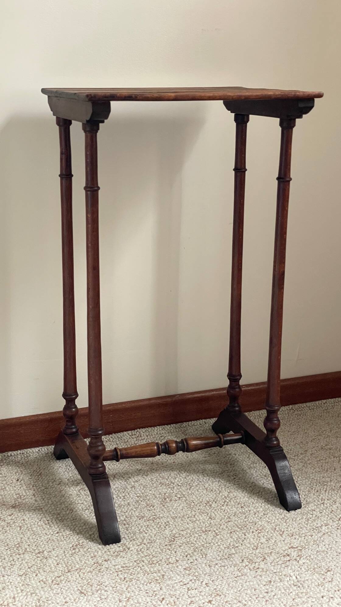NIGHTSTAND Antique Turned Wood
