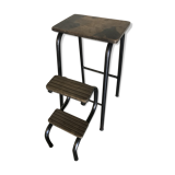 Stool metal and wood vintage