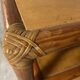 Wood and rattan shelf, 1960s