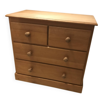 English style solid pine chest of drawers