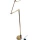 Articulated halogen lamp in chrome-plated brass – 1990s design – Italy