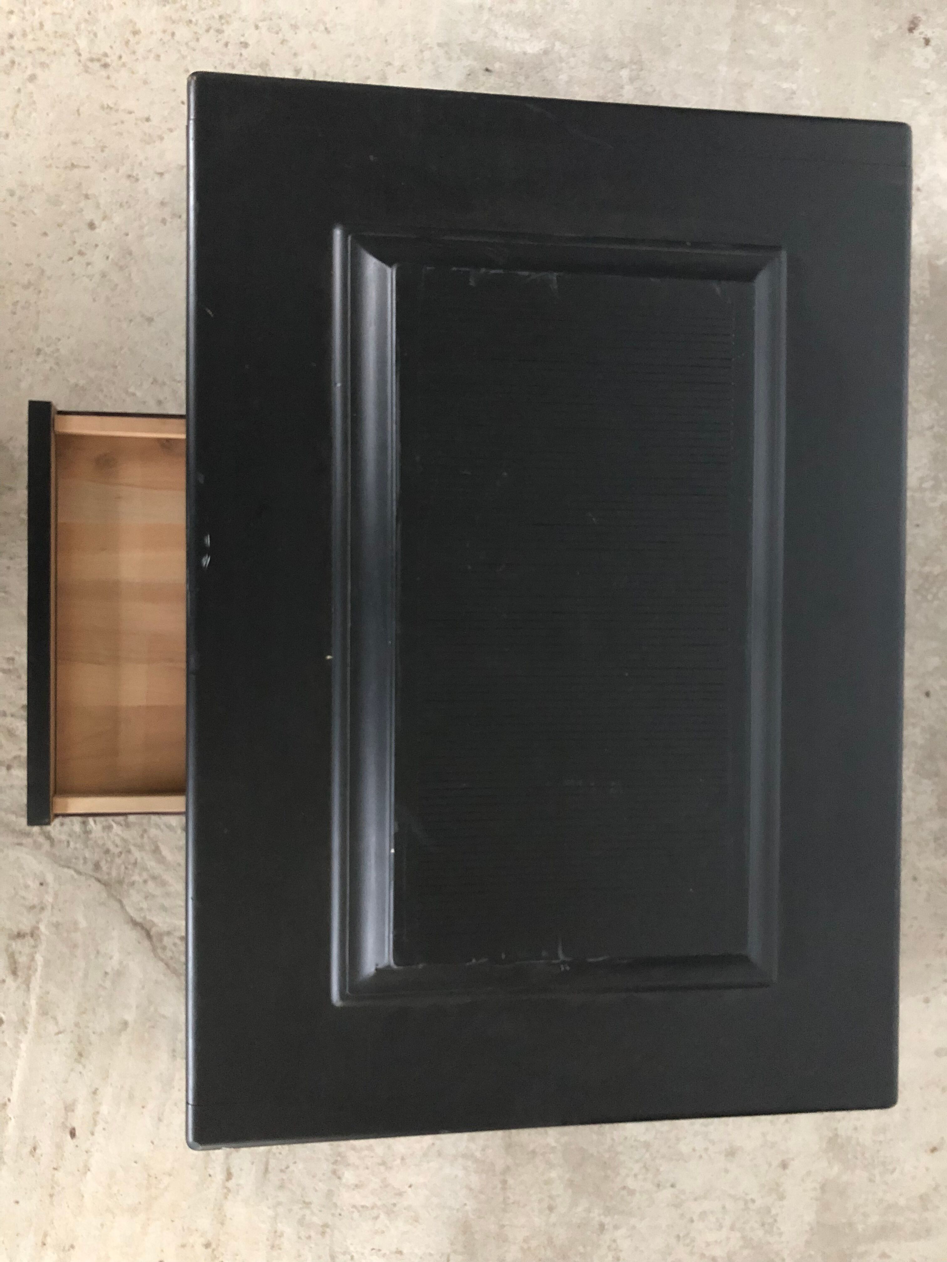 Japanese coffee table "teppanyaki" black