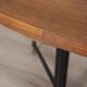 Vintage 60's table in metal and wood italian design