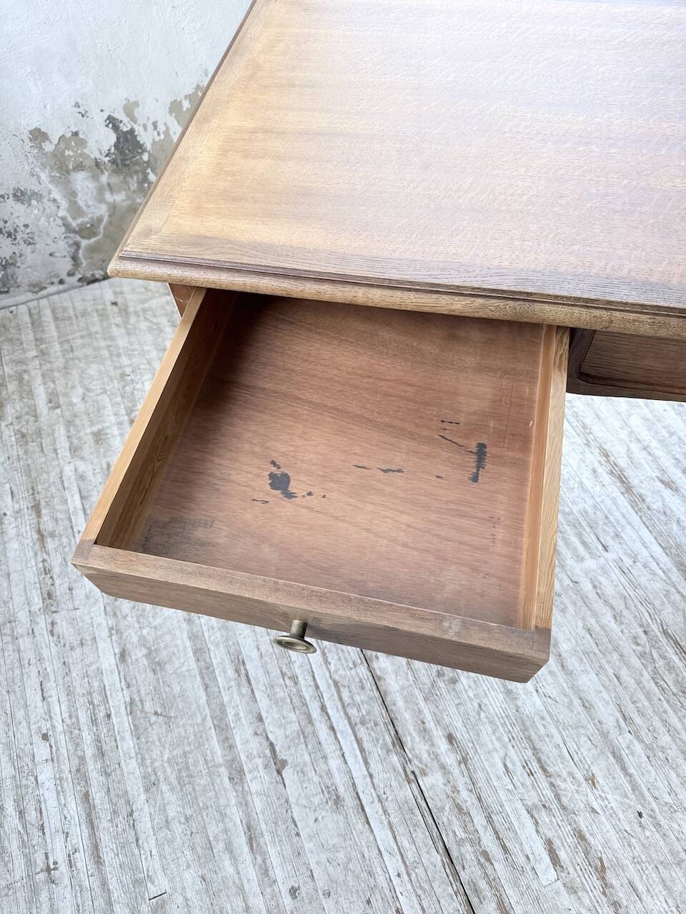 Console bureau en chêne 1960