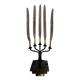 Metal candlestick, Murano glass ornament