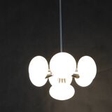 1970s Chrome Plated 7-Flamming Sputnik by Kamenicky Senov, Czechoslovakia