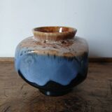 Glazed terracotta vase