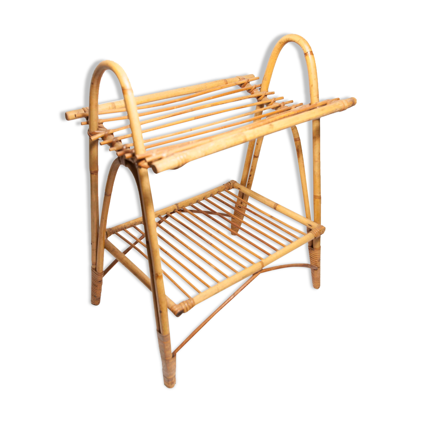 Bamboo magazine holder 1960