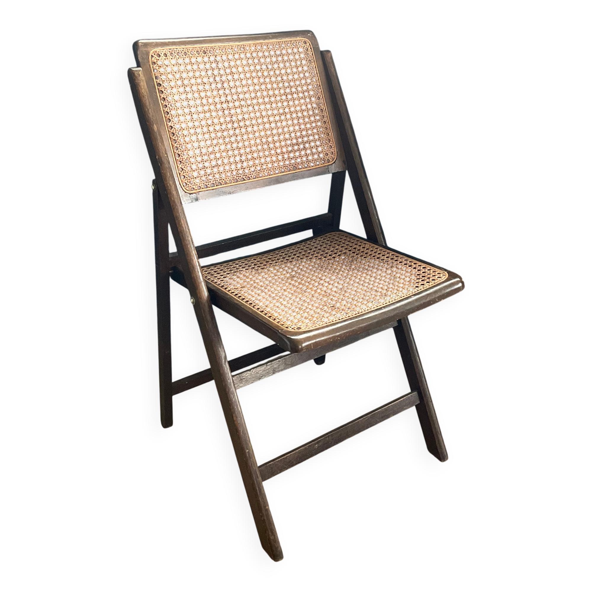 Chaise vintage avec estampille fabricant