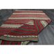 1970s Vintage Turkish Oushak Handmade Wool Cotton Red Runner Rug 125x205