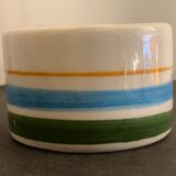 4 individual Italian ceramic stackable ashtrays with women's faces