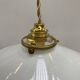Vintage white opaline pendant light