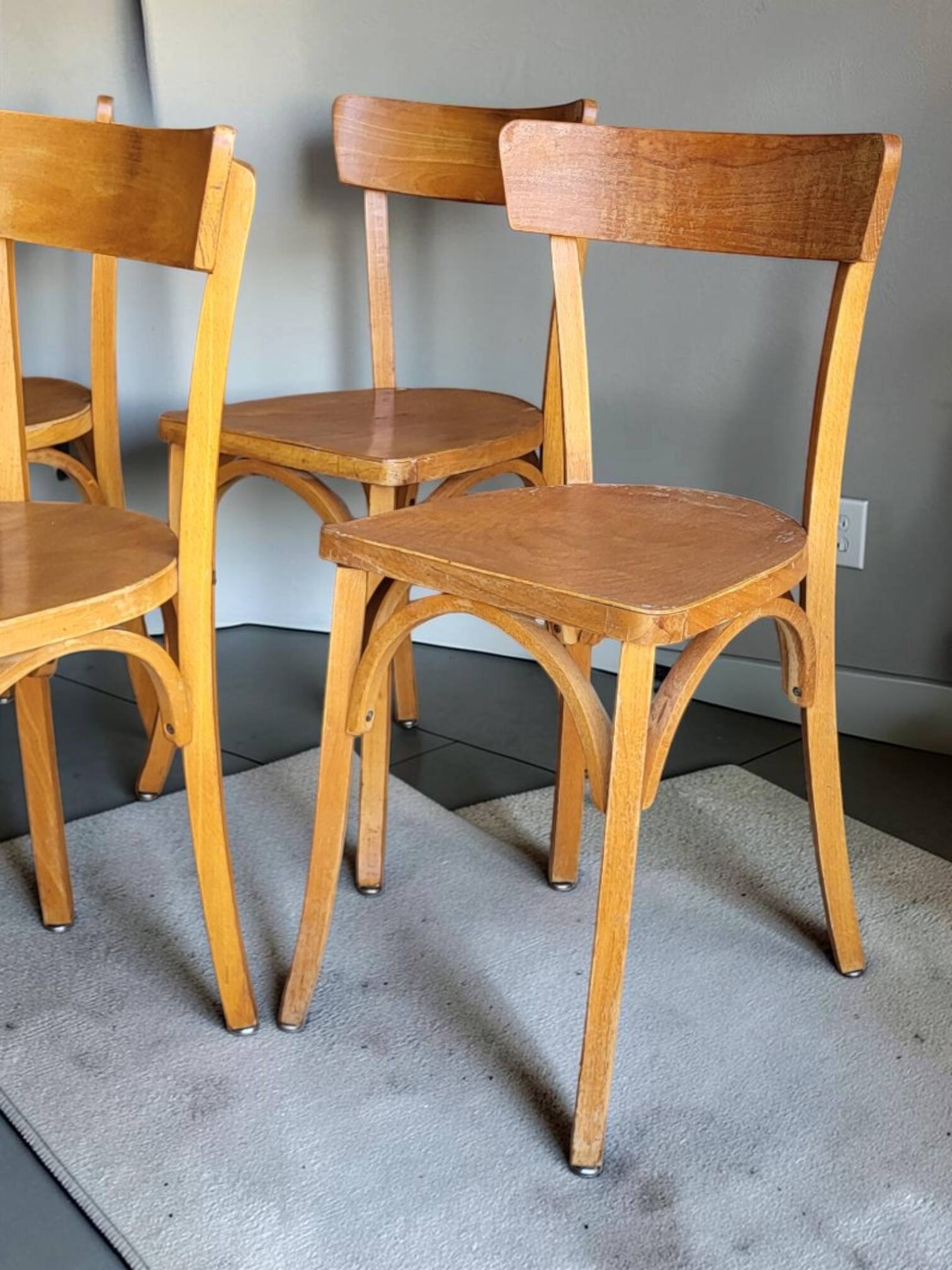 4 Baumann chairs No. 55