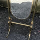 Brass psyche mirror 163x121cm