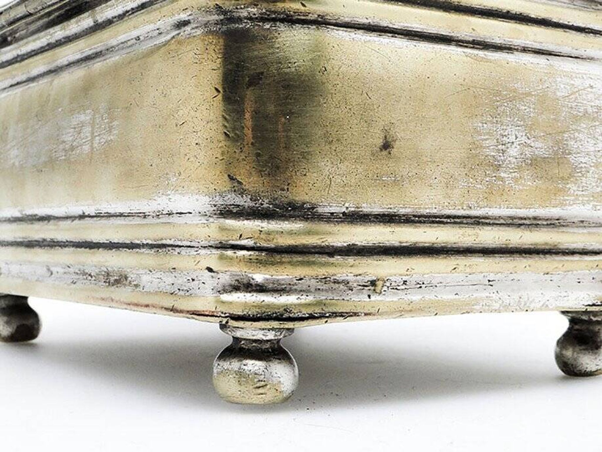 Plated brass sugar bowl from Henneberg Brothers, Warsaw, Poland, 19th century