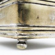 Plated brass sugar bowl from Henneberg Brothers, Warsaw, Poland, 19th century