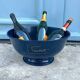 Large Nicolas Feuillatte Blue Champagne Ice Bucket Bowl, Signed