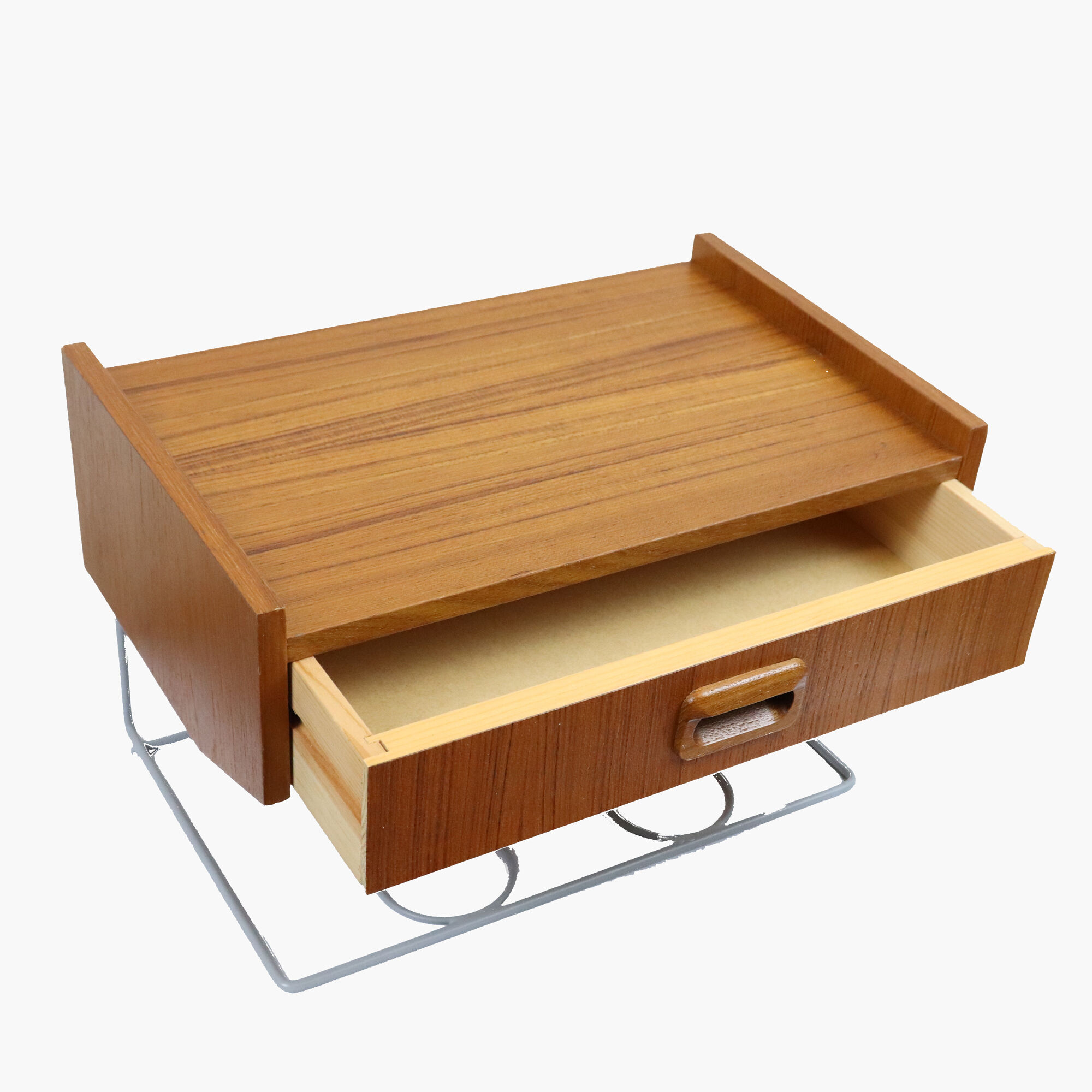 Hanging teak bedside table, 1960