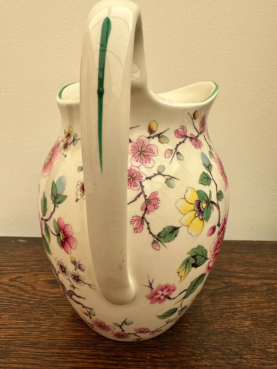 James kent old foley england water pitcher - vintage english porcelain