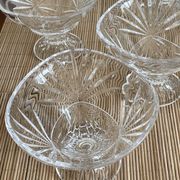5 ice cream cups, Arques crystal fruits