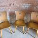 3 Brutalist bistro chairs year 60