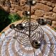 Wrought iron chandelier with 7 candles