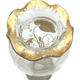 Vase art nouveau avec décor peint de coquelicots et de papillon 1900