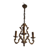 3-light cage chandelier
